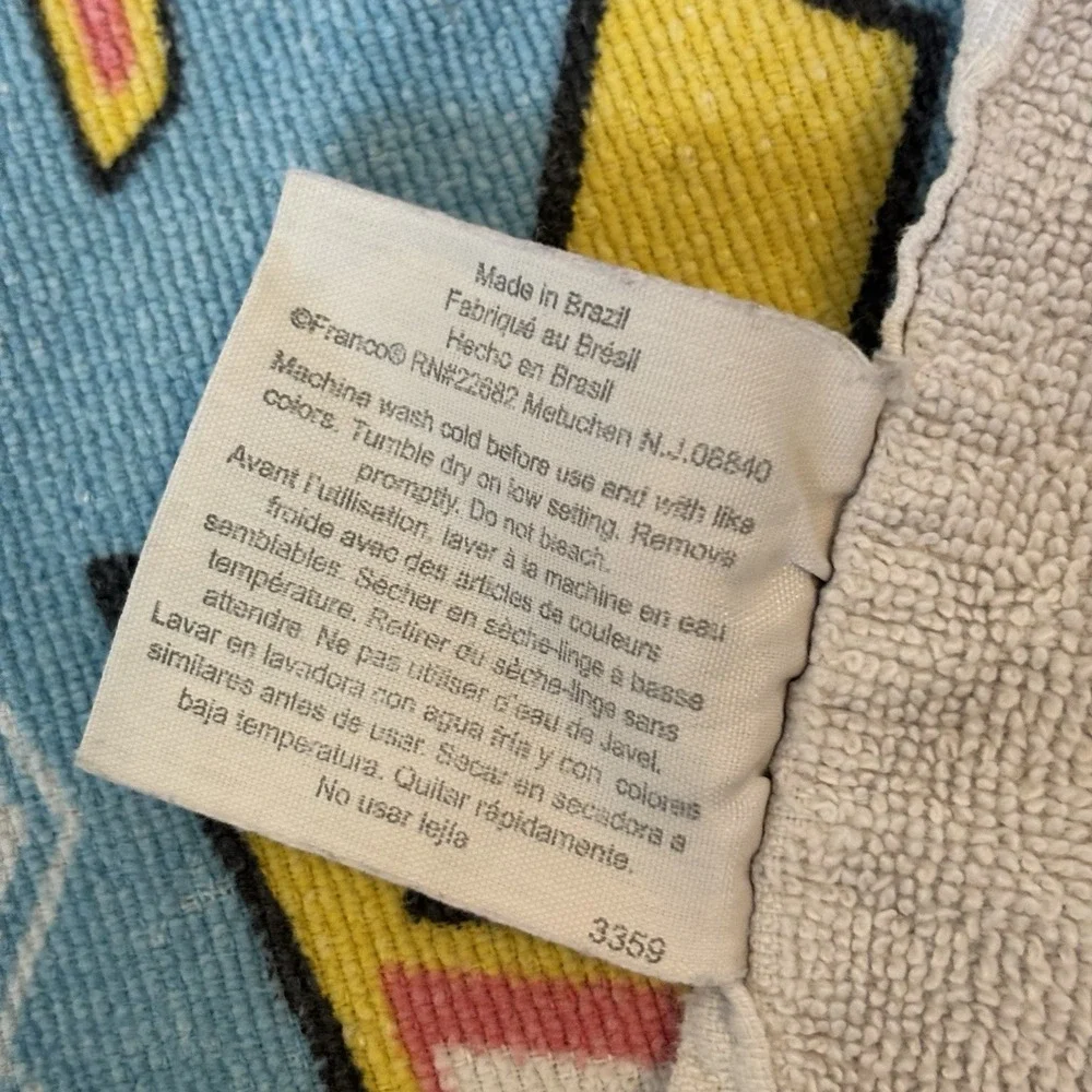 Vintage Franco Sesame Street Beach Towel Elmo And His Puppy 51